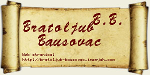 Bratoljub Bausovac vizit kartica